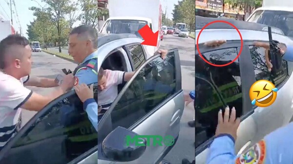 Instant Karma: Man Smashes His Fingers While Trying to Escape from the Police